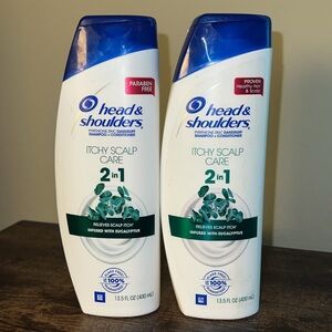 2 x Head & Shoulders 2 in 1 ITCHY SCALP Shampoo + Conditioner 12.5 oz Exp 10/21+